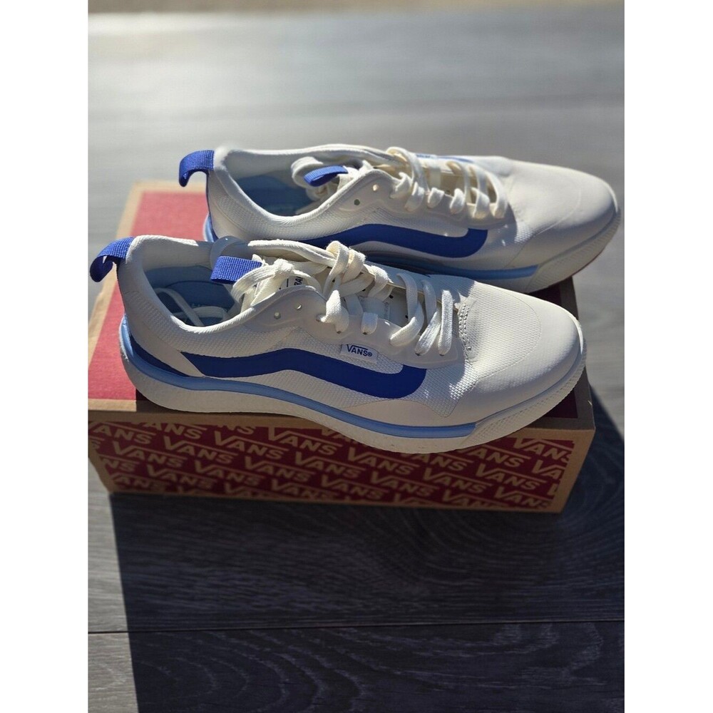 Vans Ultrarange Exo Marshmallow and True Blue Low-Top Sneakers